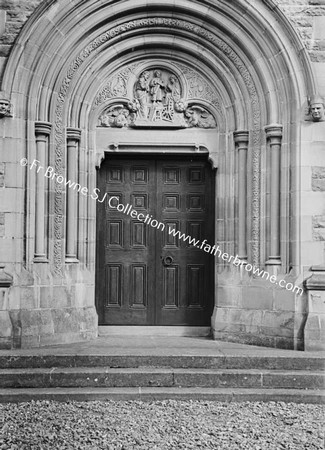 CATHEDRAL PANEL OF SOUTH DOOR  ST PATRICK PREACHING